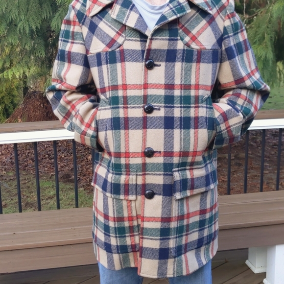 Pendleton Other - Vintage Pendleton Plaid Wool Coat XL